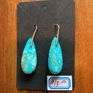 Turquoise teardrop earrings